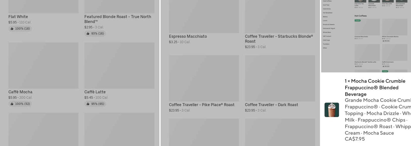 Starbucks Menu