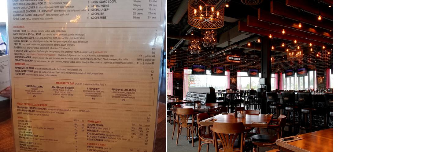 Browns Socialhouse Sunshine Hills Menu