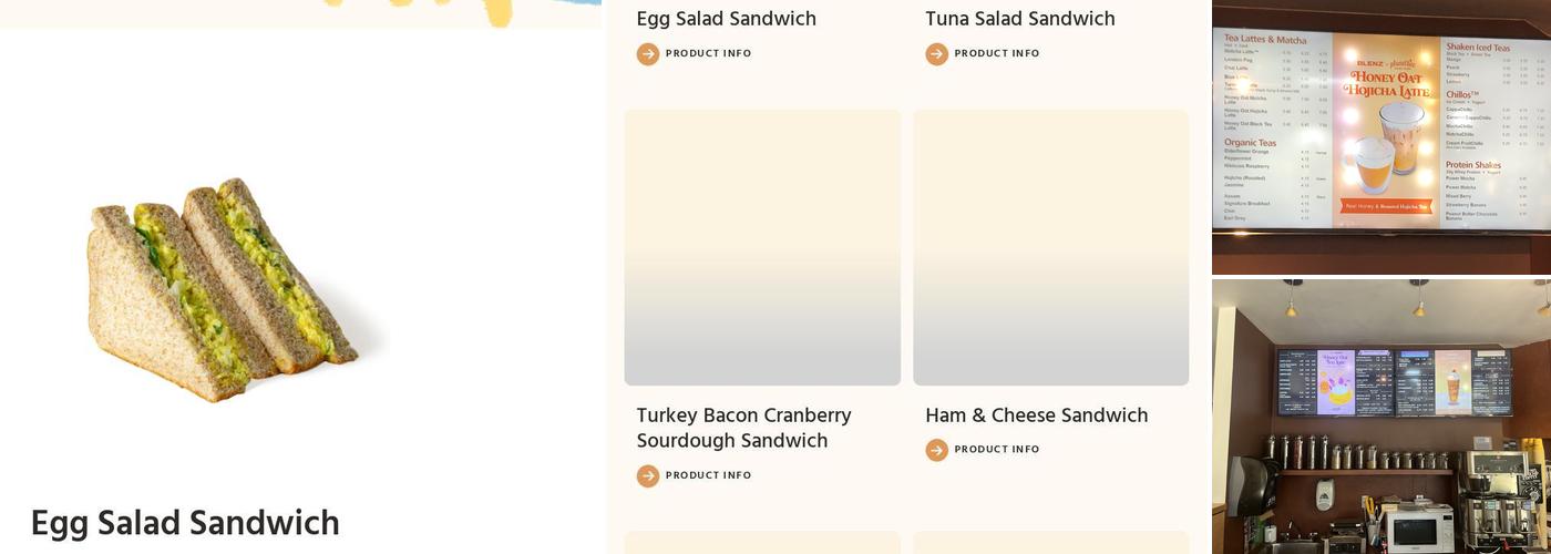 Blenz Coffee Menu