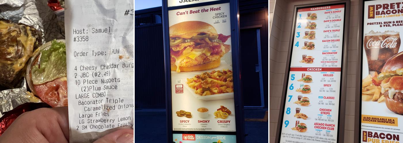Wendy's Menu