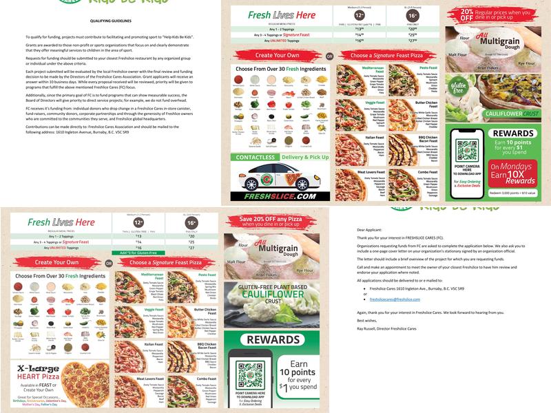 Freshslice Pizza Menu