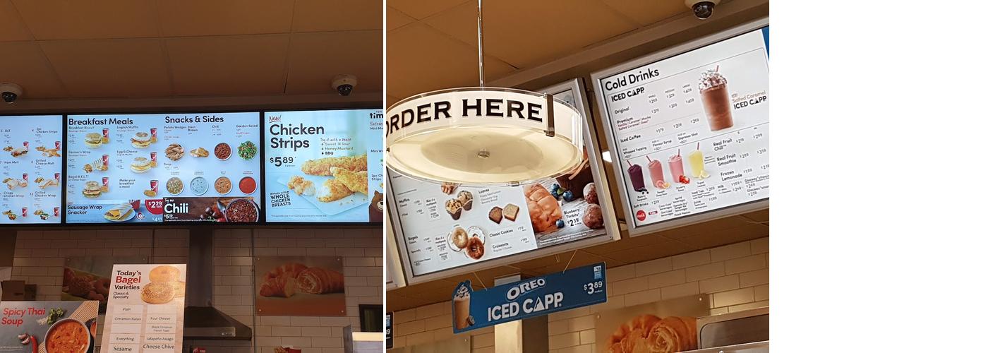 Tim Hortons Menu