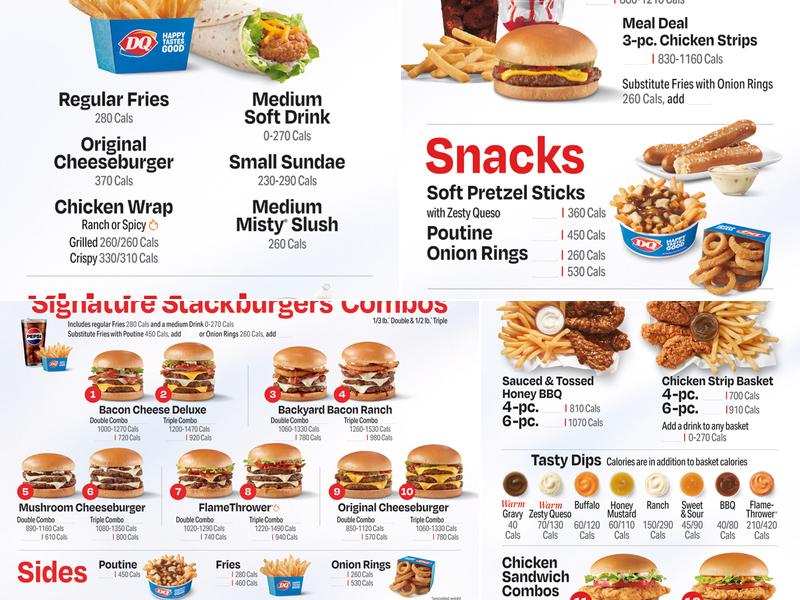 Dairy Queen Menu