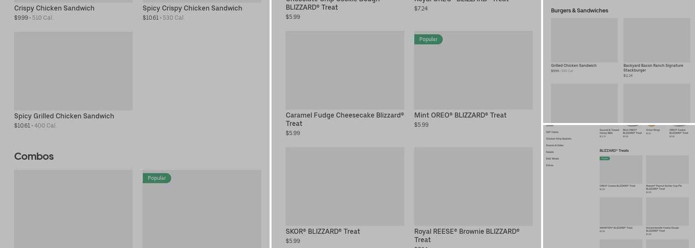 Dairy Queen Grill & Chill Menu