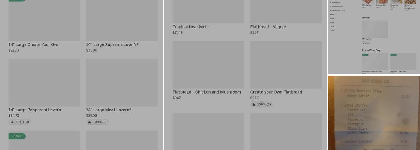 Pizza Hut Menu