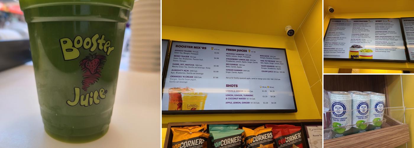 Booster Juice Menu