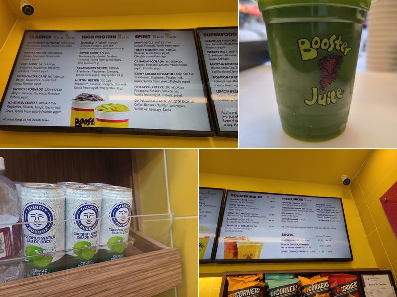 Booster Juice Menu