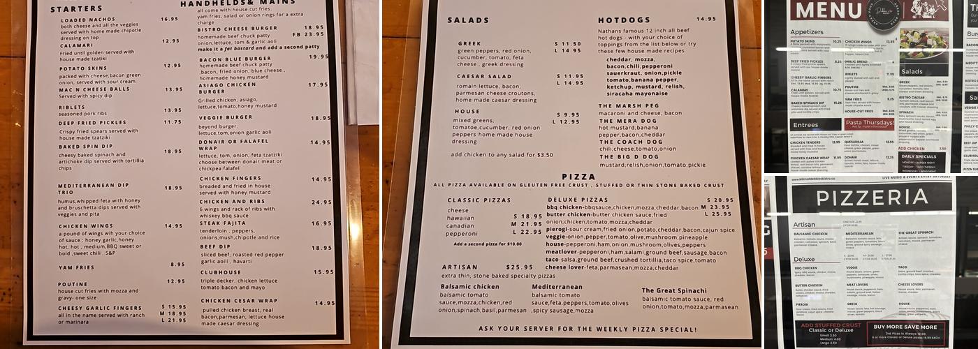 The Bistro Menu