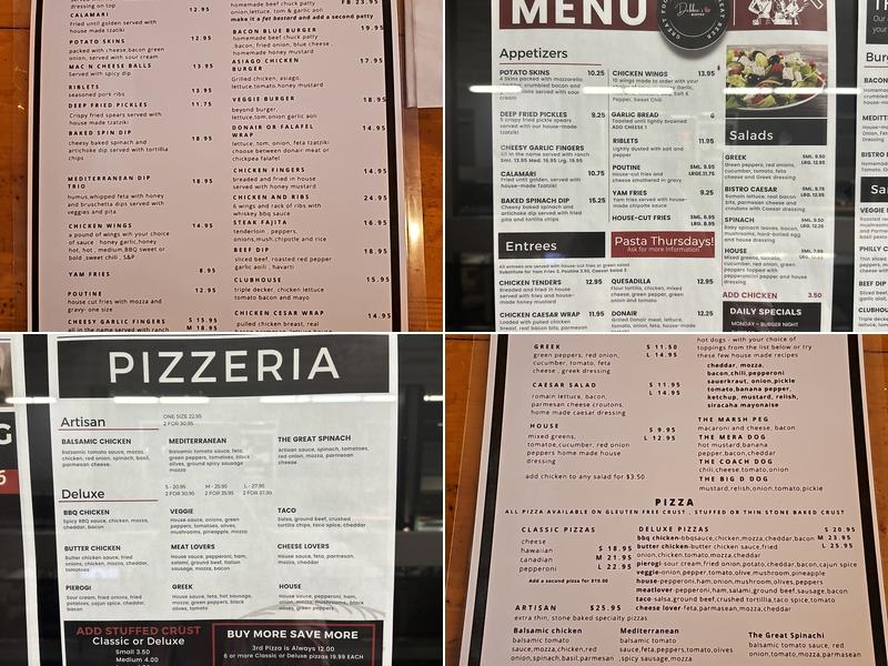 The Bistro Menu