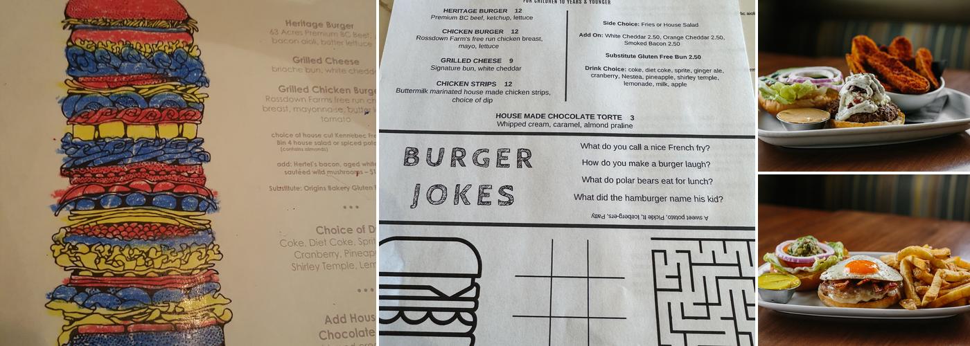 Bin 4 Burger Lounge Menu