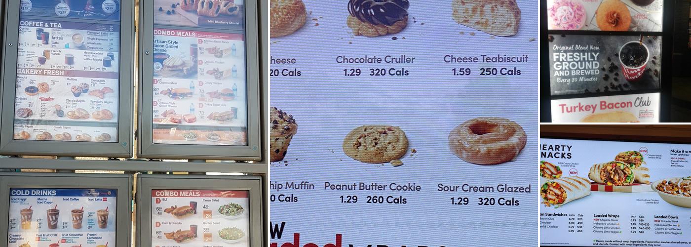 Tim Hortons Menu