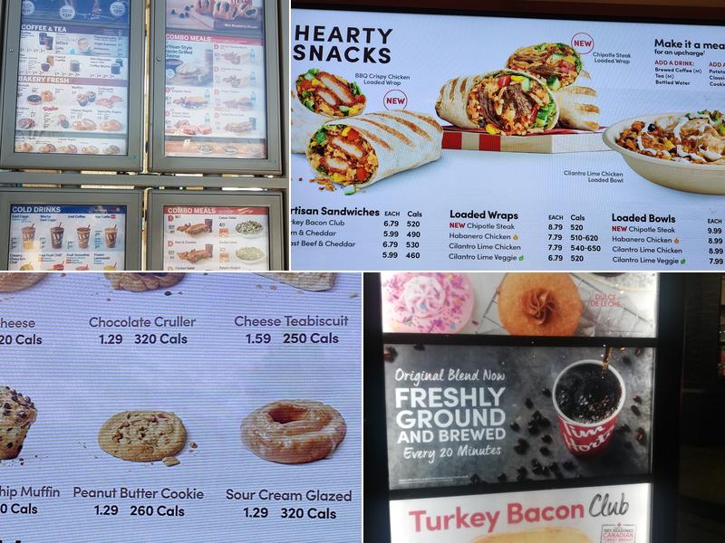 Tim Hortons Menu