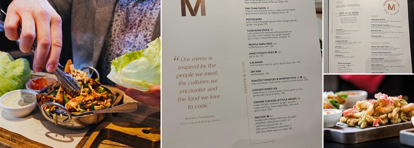 Moxies Langley Restaurant Menu