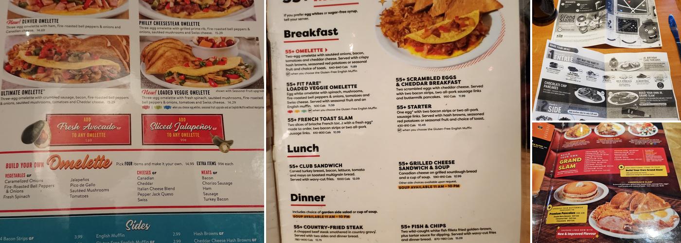 Denny's Menu