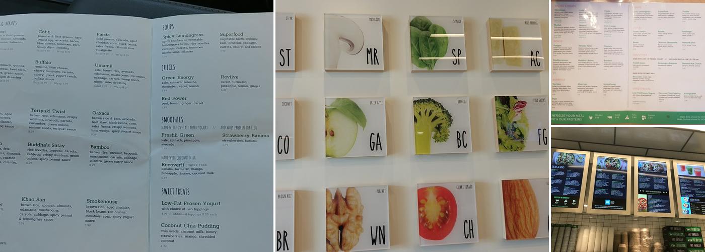 Freshii Menu