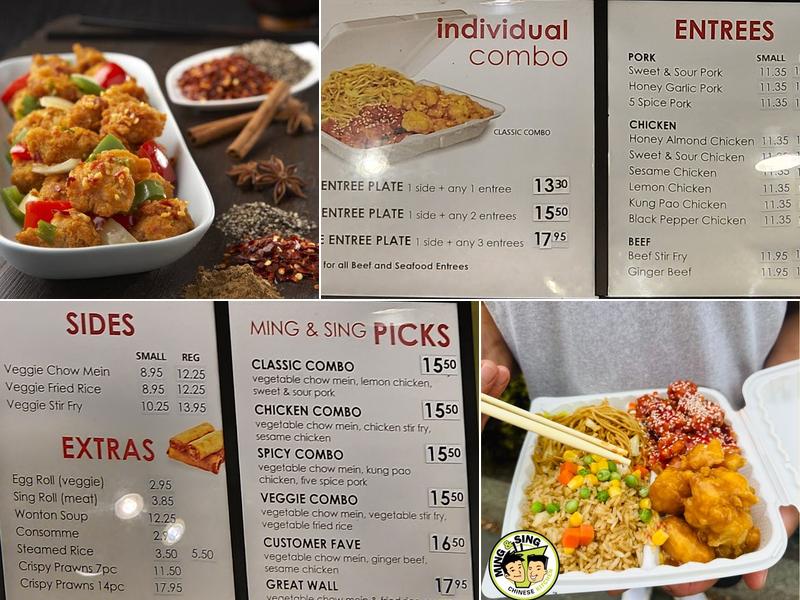 Ming & Sing Chinese Kitchen Menu