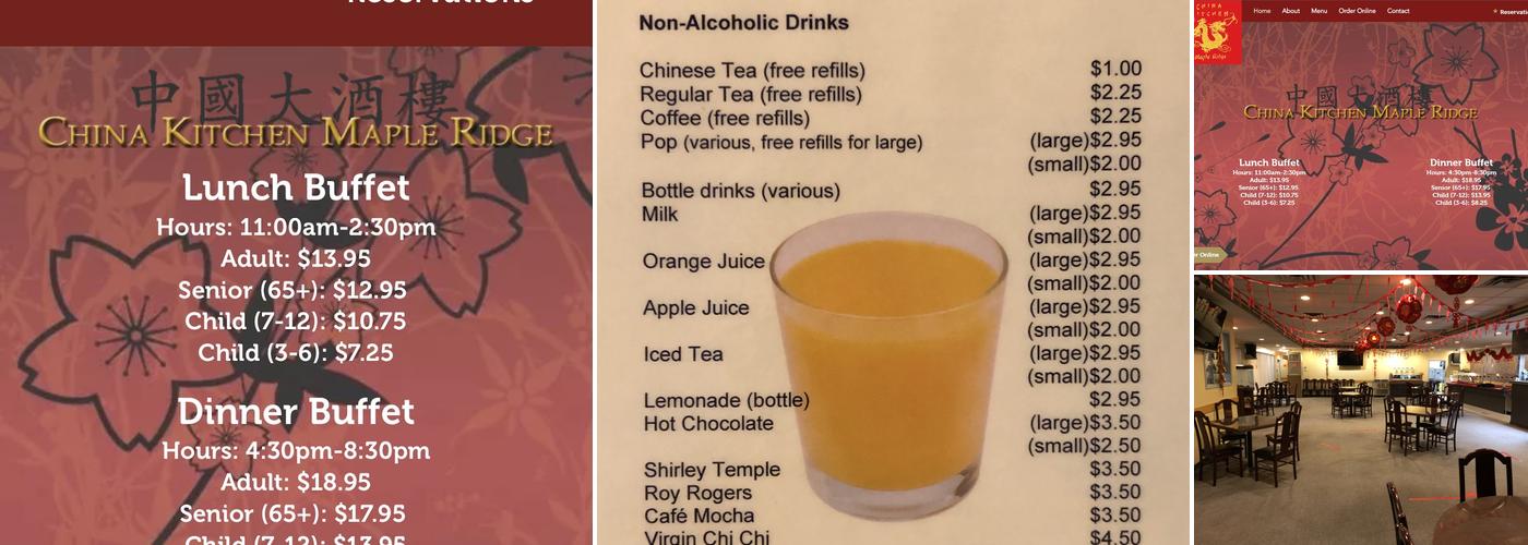 China Kitchen Restaurant Menu