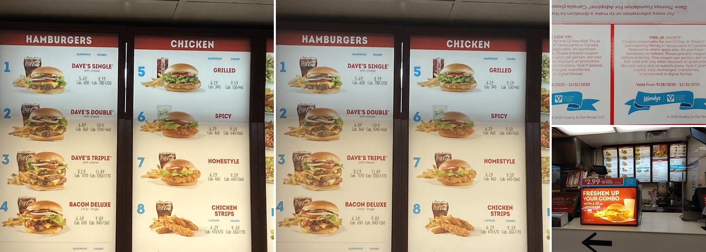 Wendy's Menu