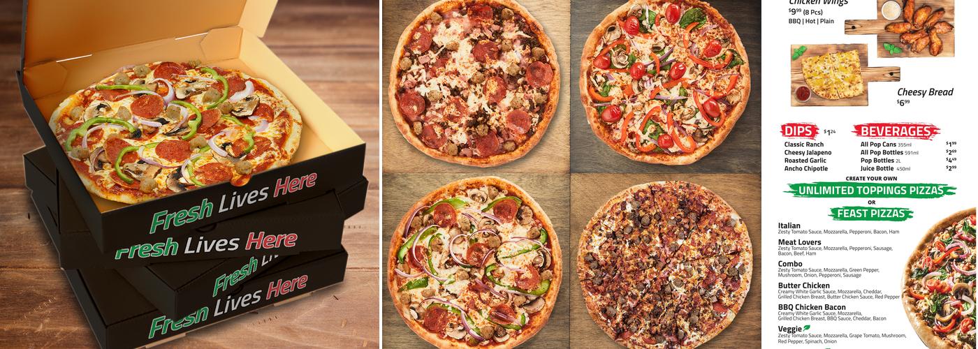 Freshslice Pizza Menu