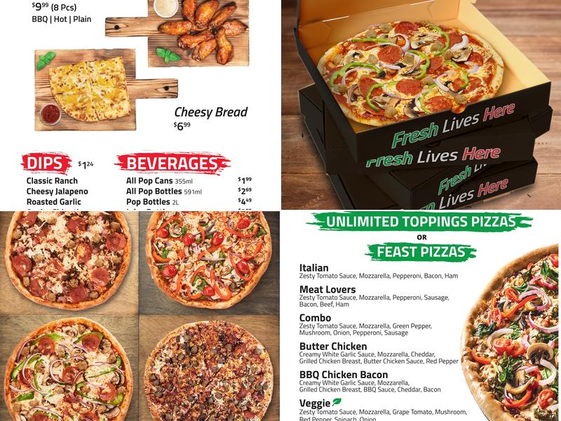 Freshslice Pizza Menu