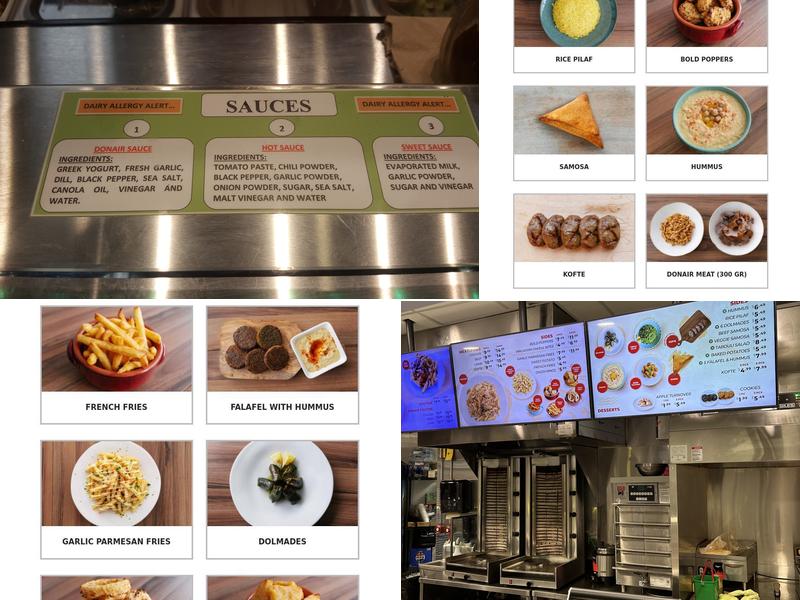 Donair Dude Menu
