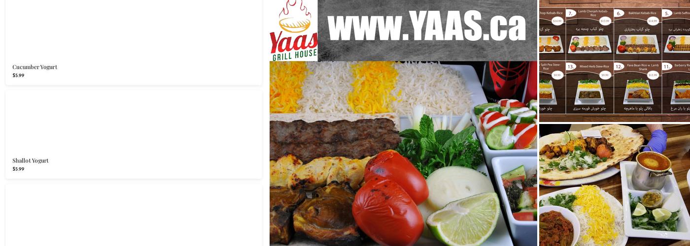 Yaas Grill House Menu