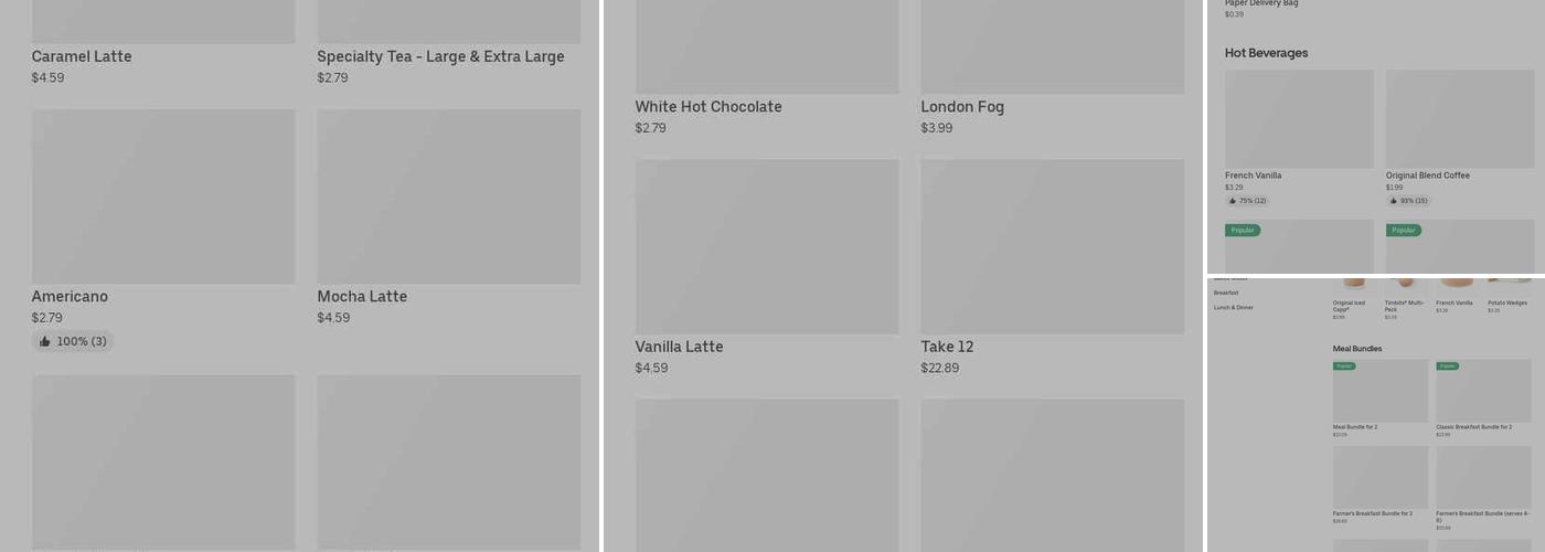 Tim Hortons Menu