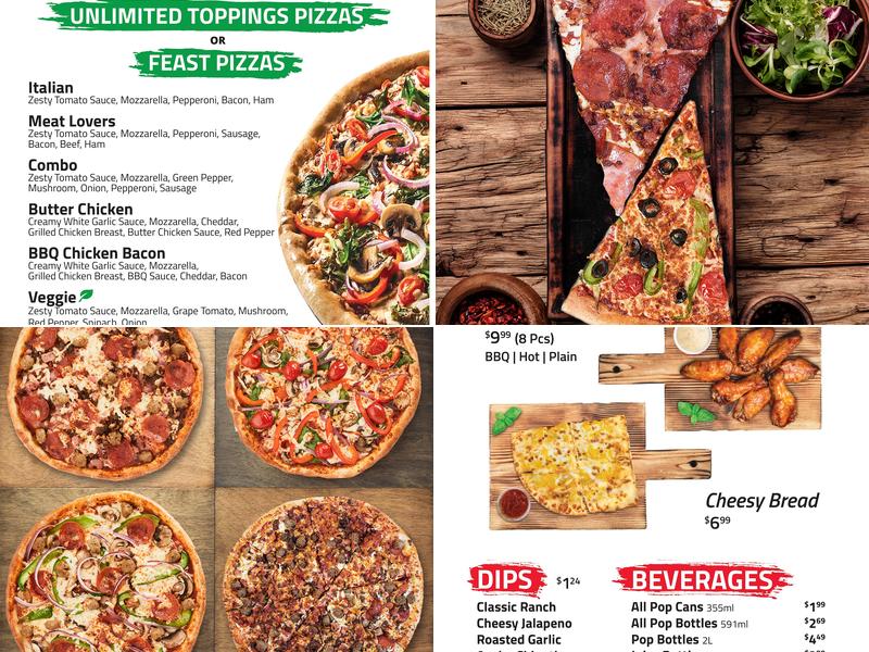 Freshslice Pizza Menu