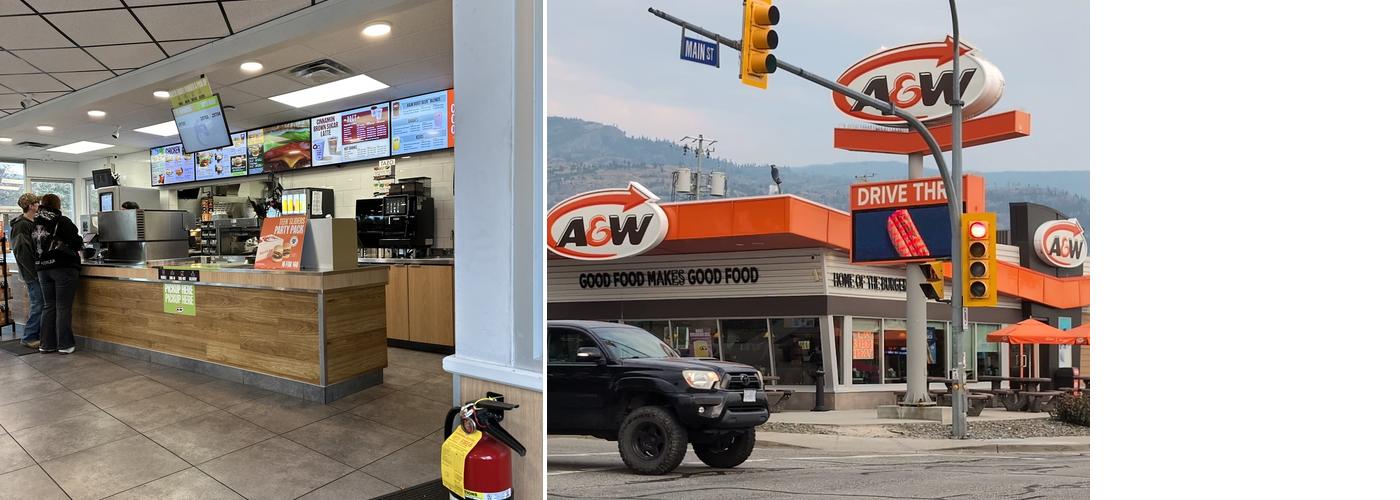 A&W Canada Menu