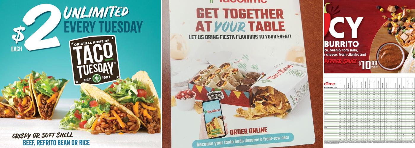TacoTime Menu