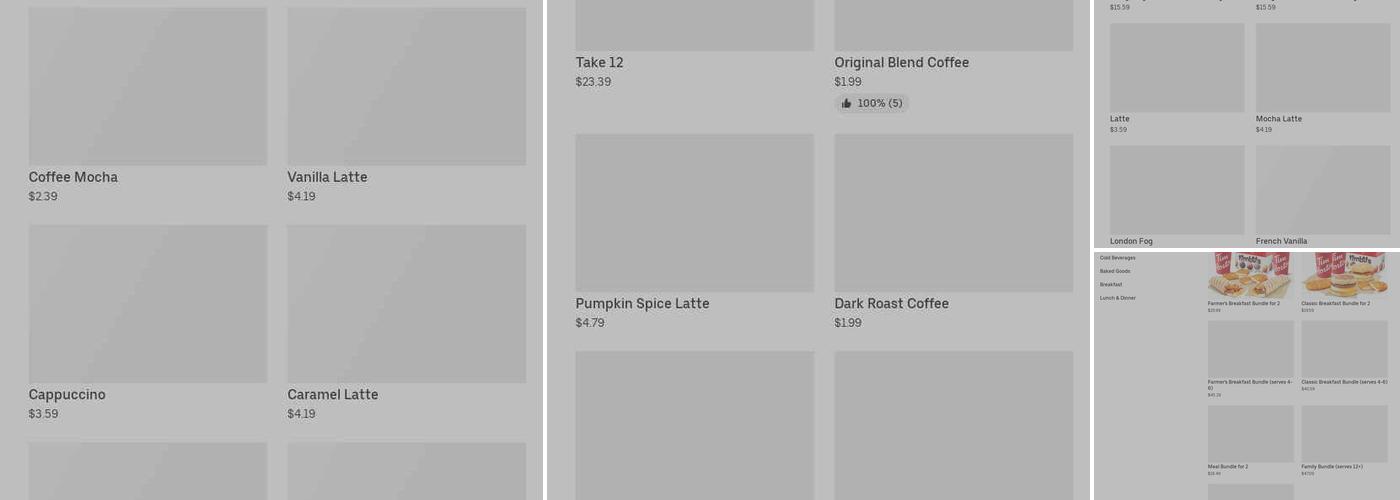Tim Hortons Menu