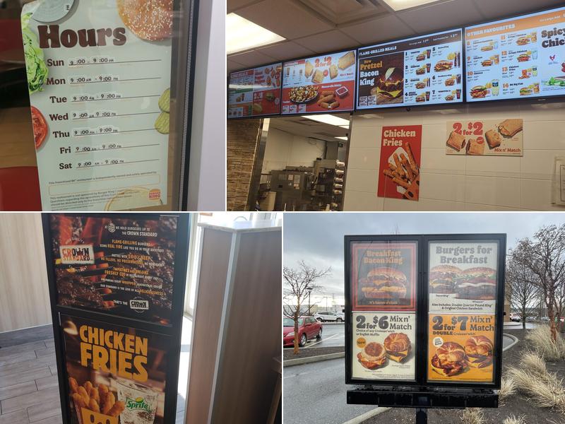 Burger King Menu