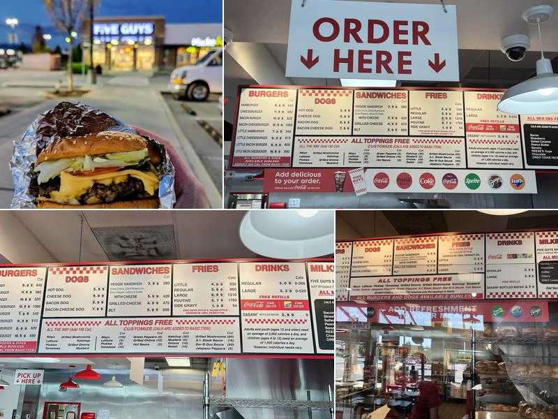 Five Guys Menu