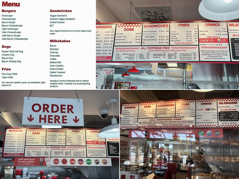 Five Guys Menu