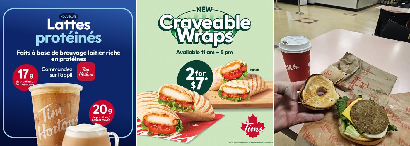 Tim Hortons Menu