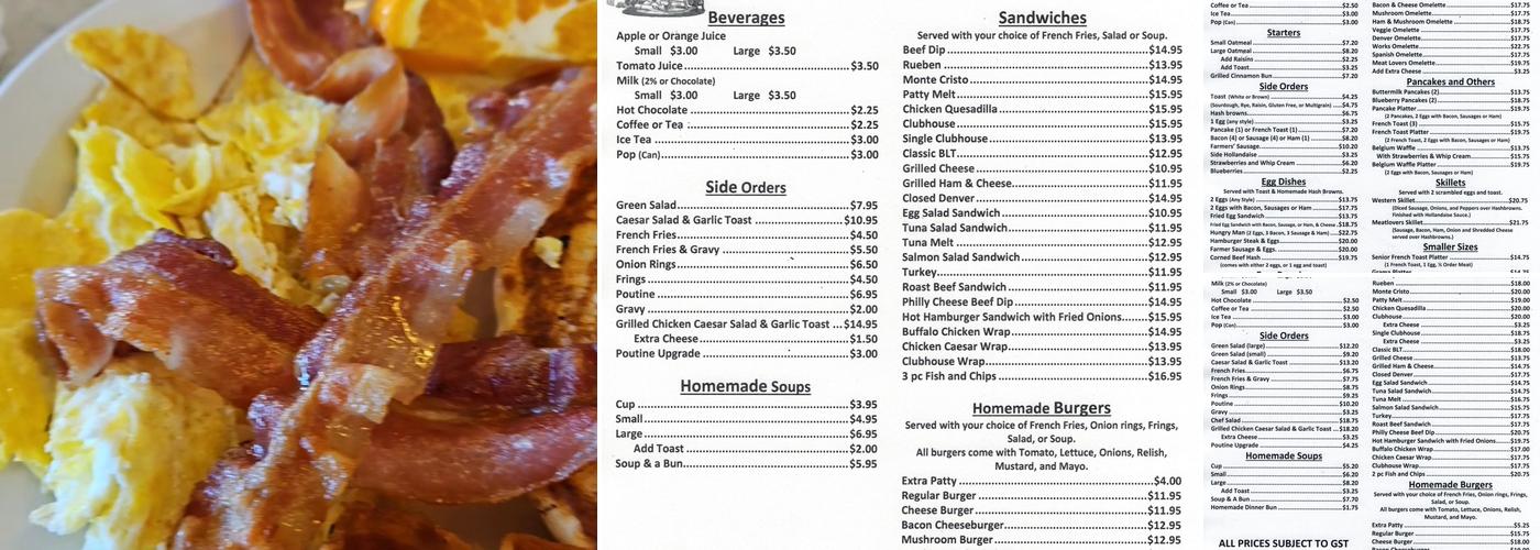 Grama's Kitchen Menu