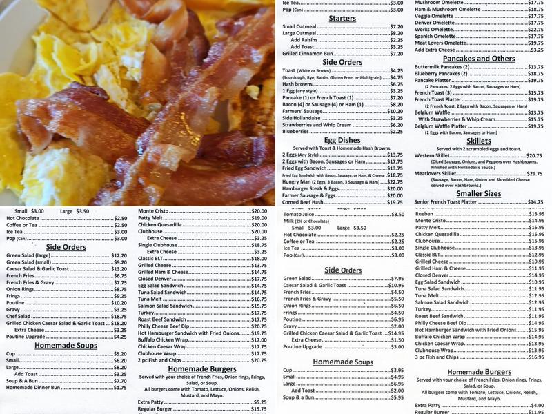 Grama's Kitchen Menu