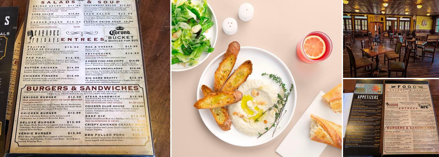 Brown Bridge Pub Menu