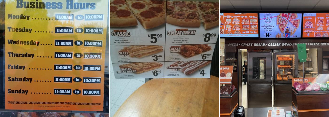 Little Caesars Pizza Menu