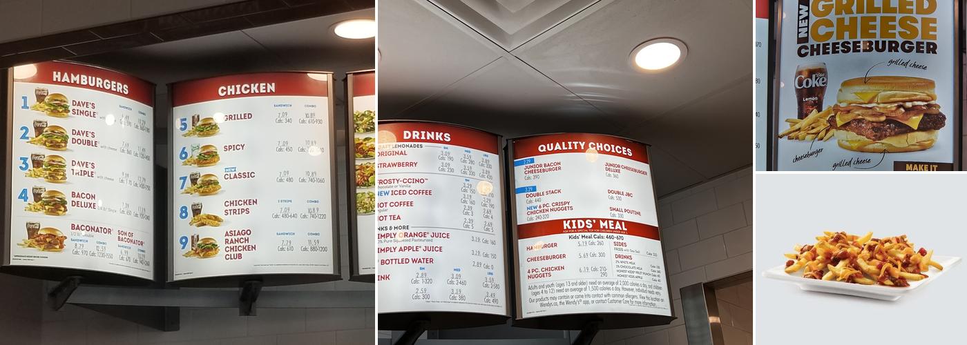 Wendy's Menu