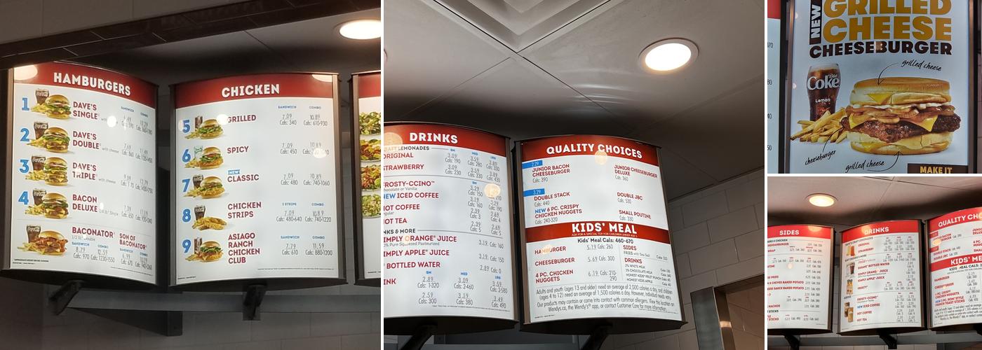 Wendy's Menu