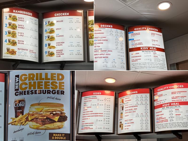 Wendy's Menu