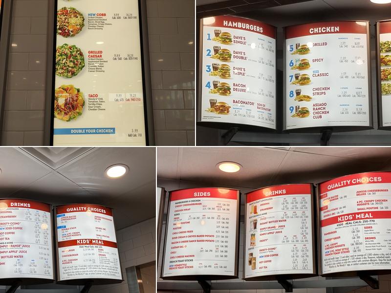 Wendy's Menu