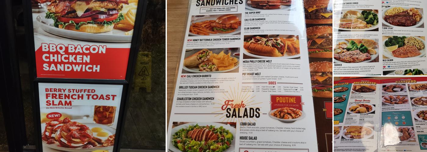 Denny's Restaurant Menu