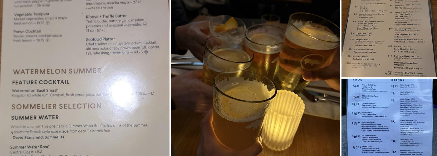 Earls Kitchen + Bar Menu