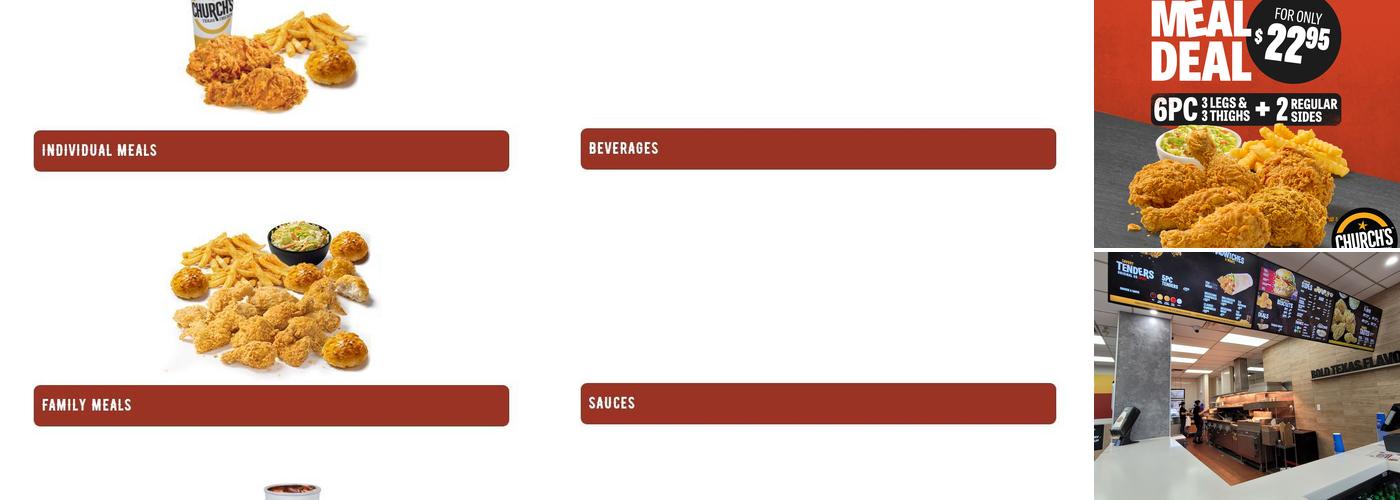 Church's Texas Chicken Menu