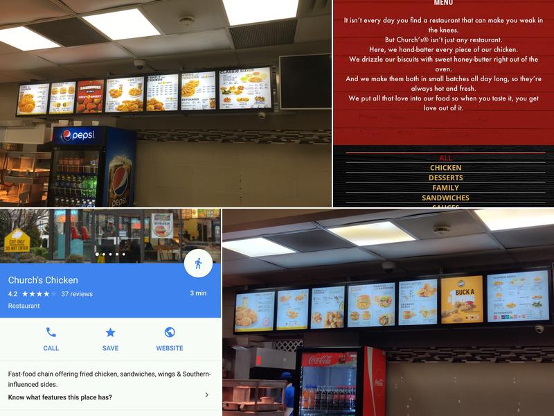 Church's Chicken Menu