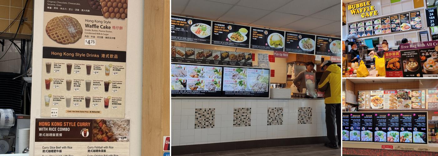 Bubble Waffle Cafe Menu