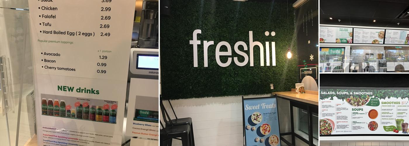 Freshii Menu