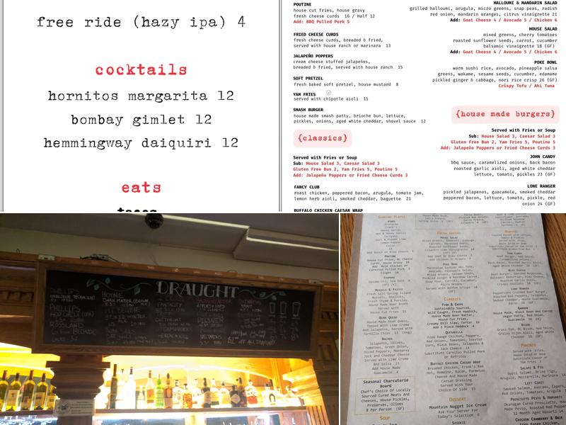 The Flying Steamshovel Inn & Gastropub Menu